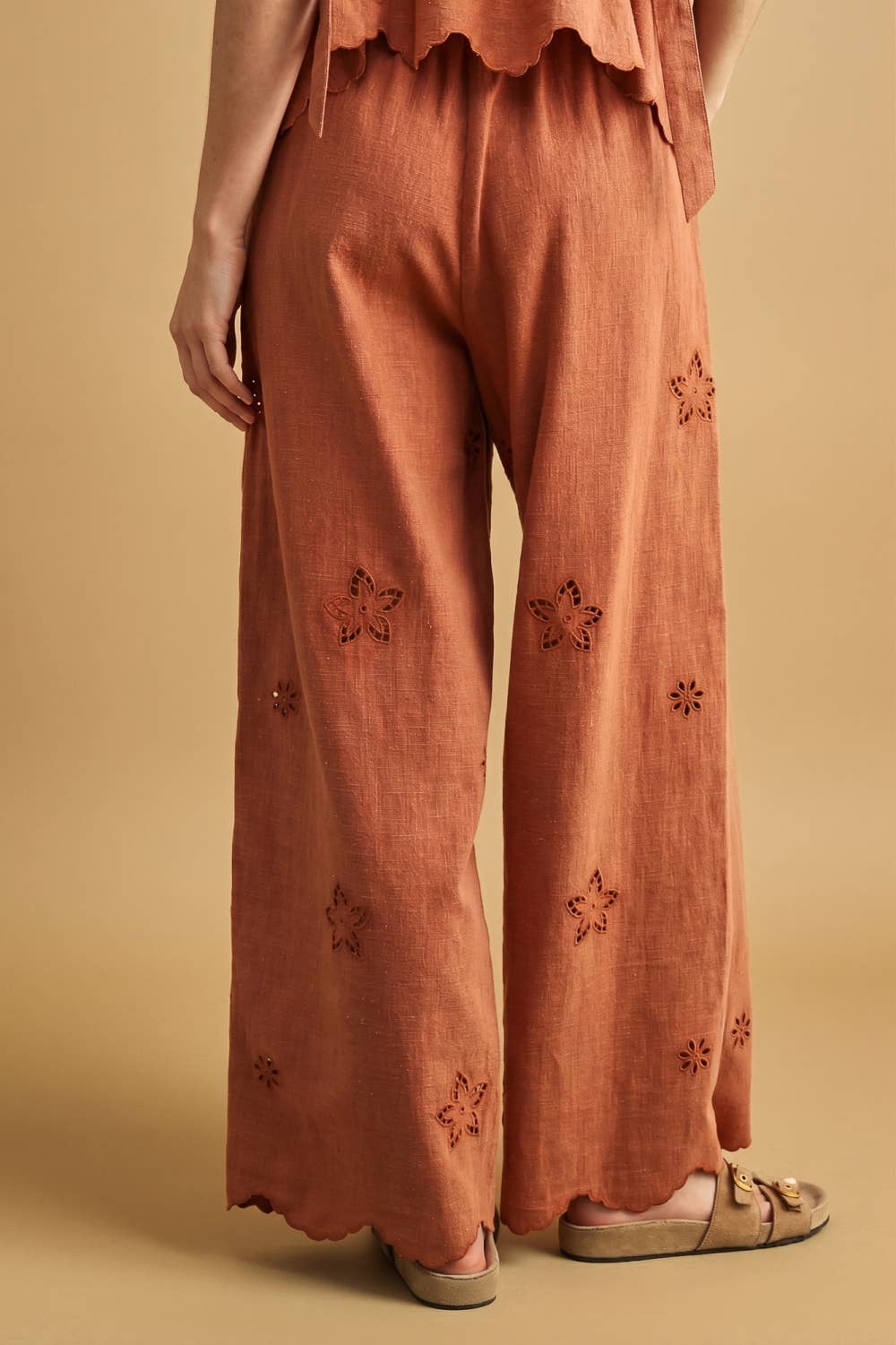 Terracotta Eyelet Pants