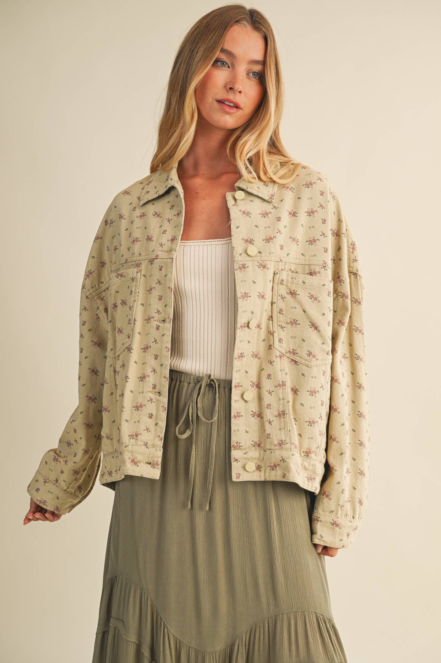 Soft Structure Floral Jacket