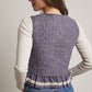 Quilted Peplum Vest with Lace Trim