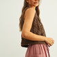 Chestnut Crochet Vest