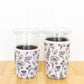 Pressed Floral Drink Sleeve, Iced Coffee Sleeve, Drink Cover