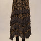 Twin Printed Ruffle Maxi Skirt