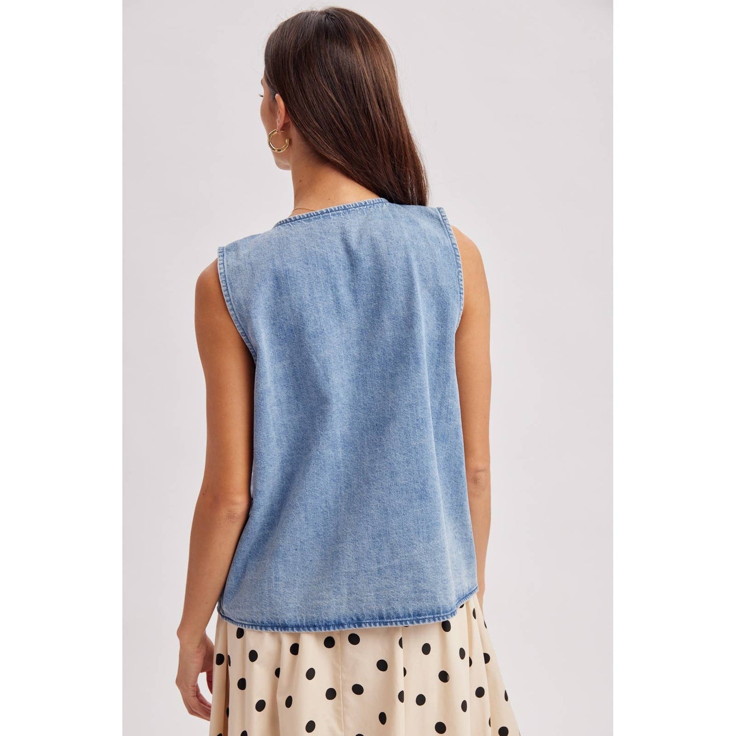 Harbor Café Denim Vest
