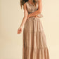 Embroidered Smocked Waist Top