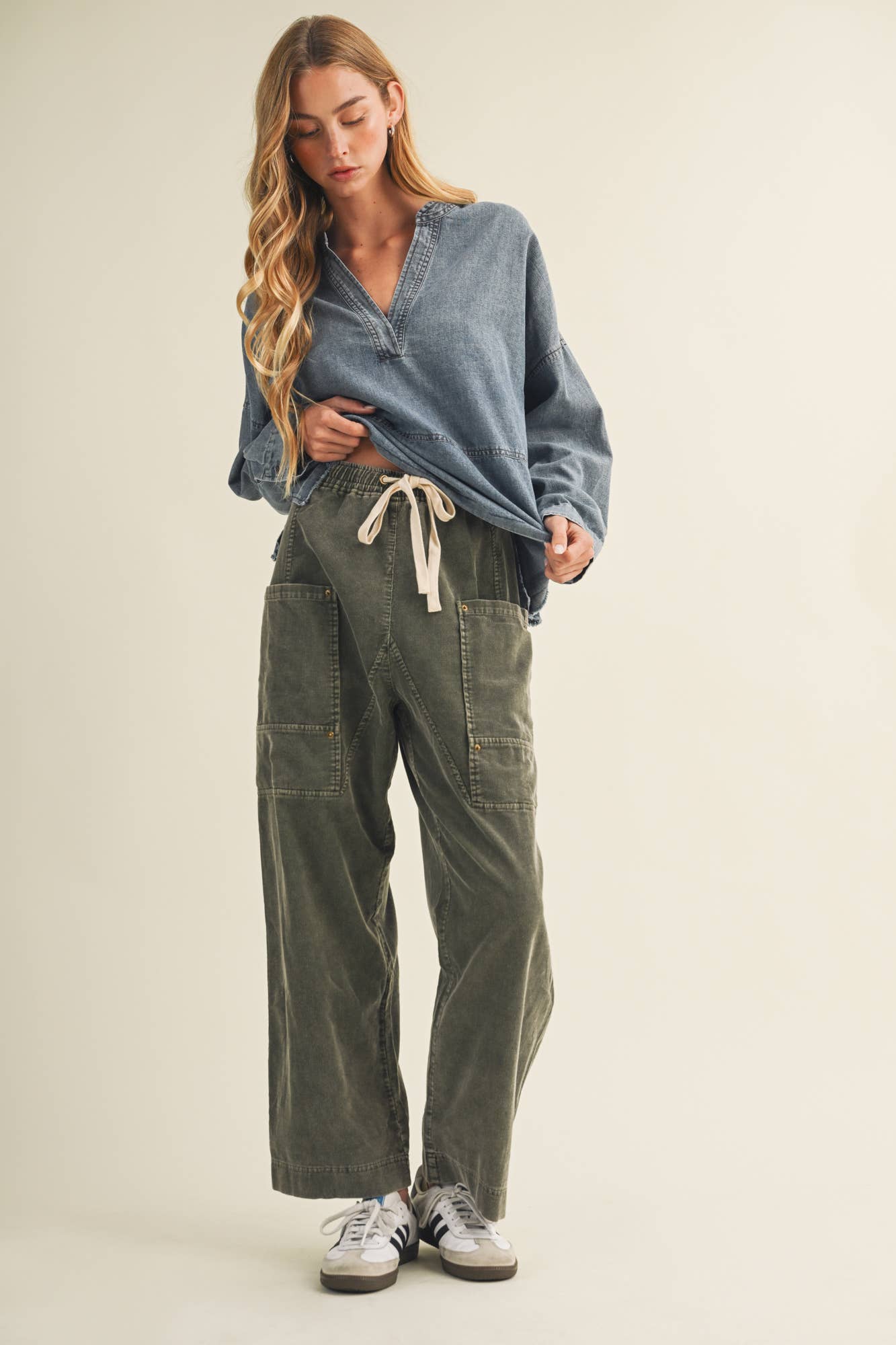 Olive Grove Utility Trousers