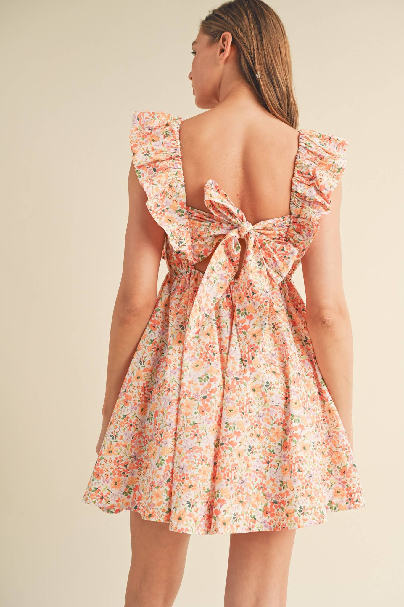Sweetheart Flutter Mini Dress