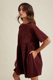 CORDUROY MINI DRESS