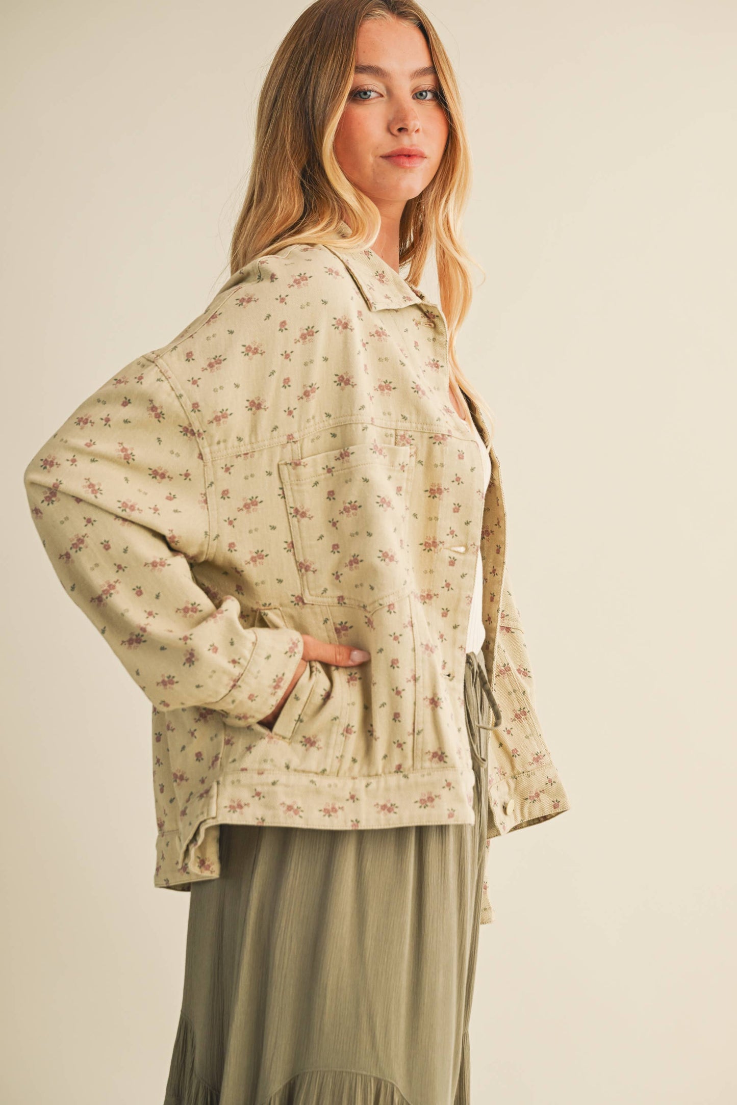 Soft Structure Floral Jacket