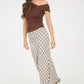 Autumn Plaid Midi Skirt