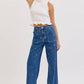 Midnight Bloom Wide Leg Jeans