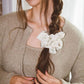 Neutral Floral Jumbo Scrunchie
