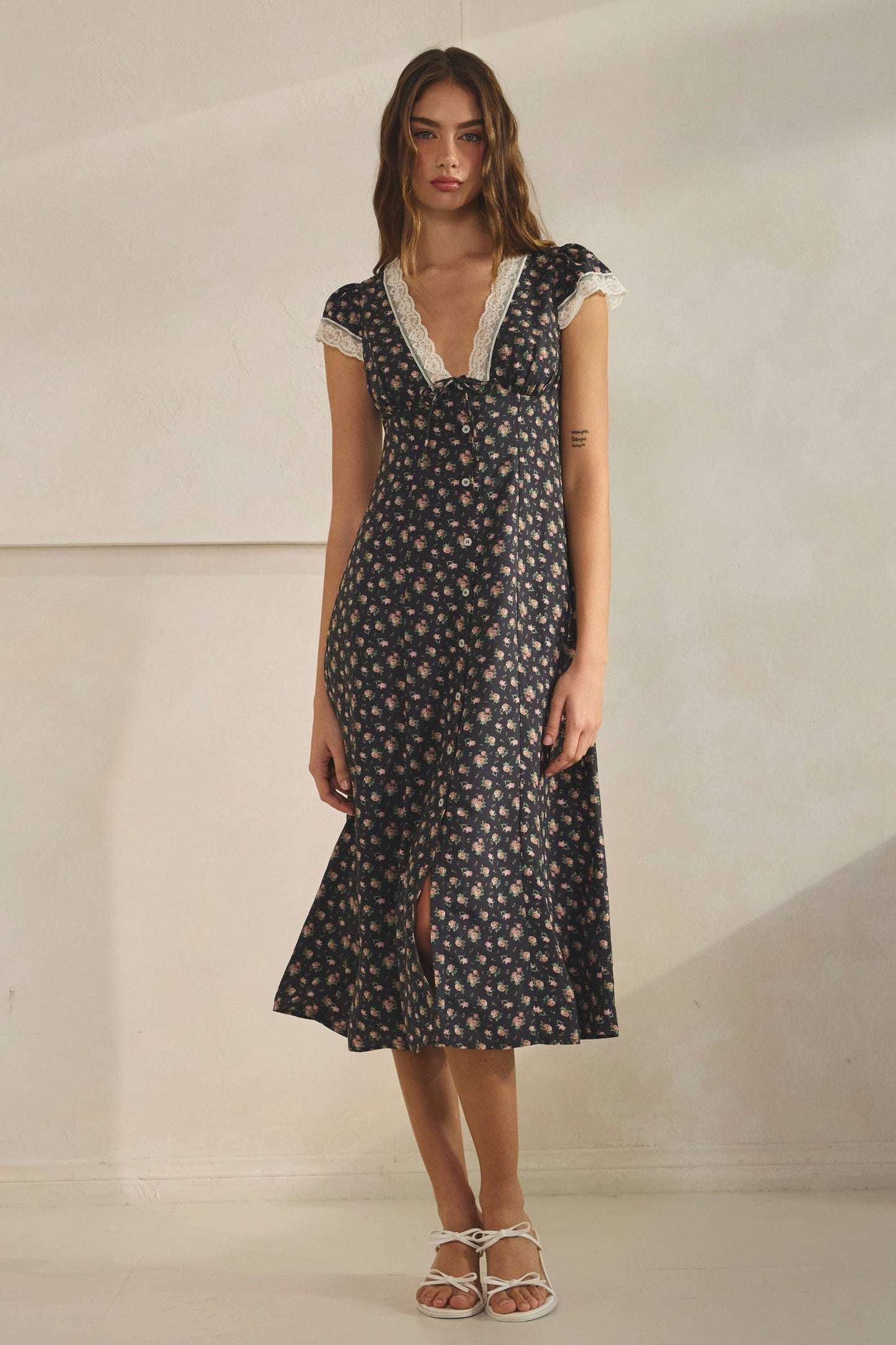 Lacie Button Down Midi Dress
