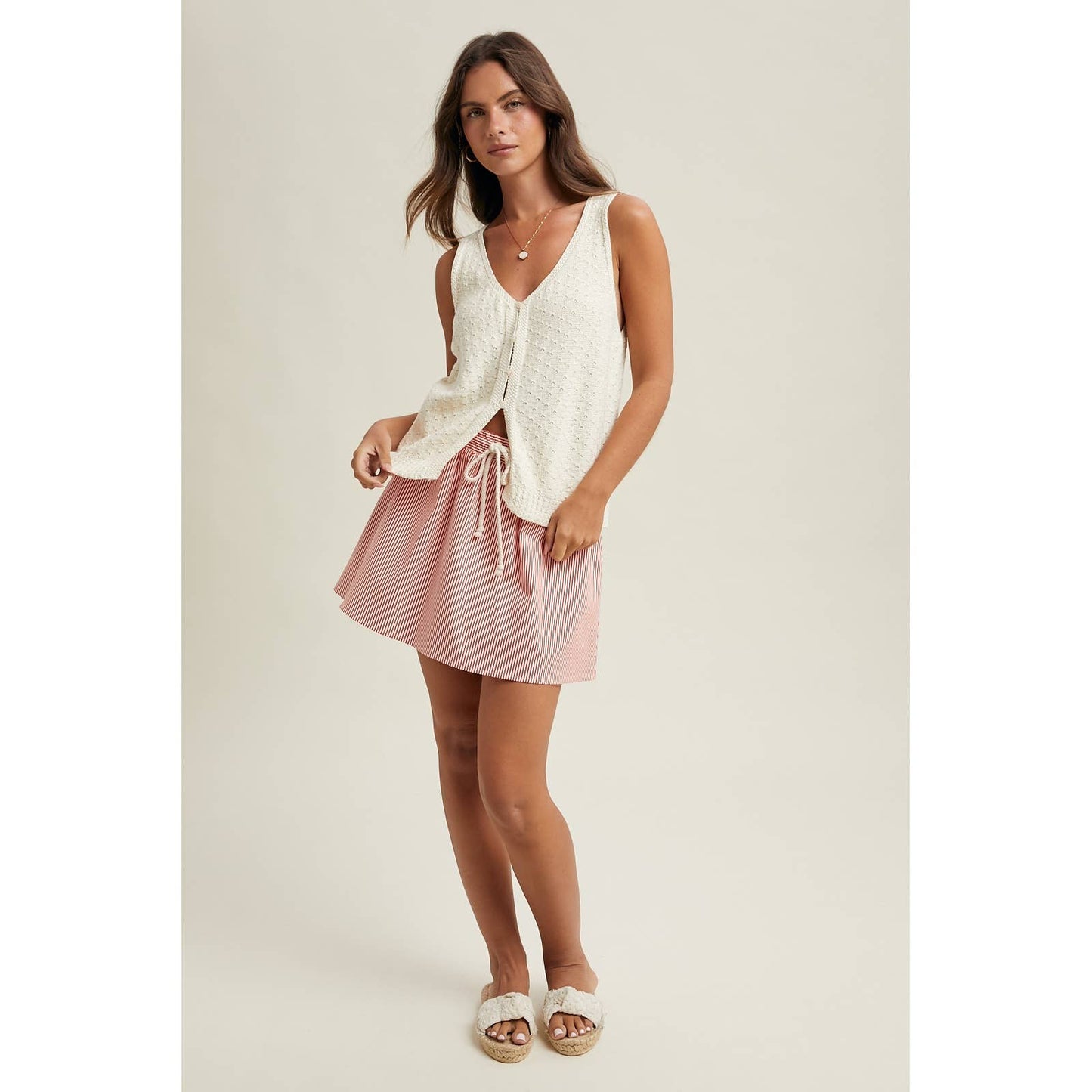 Pointelle Sweater Tank