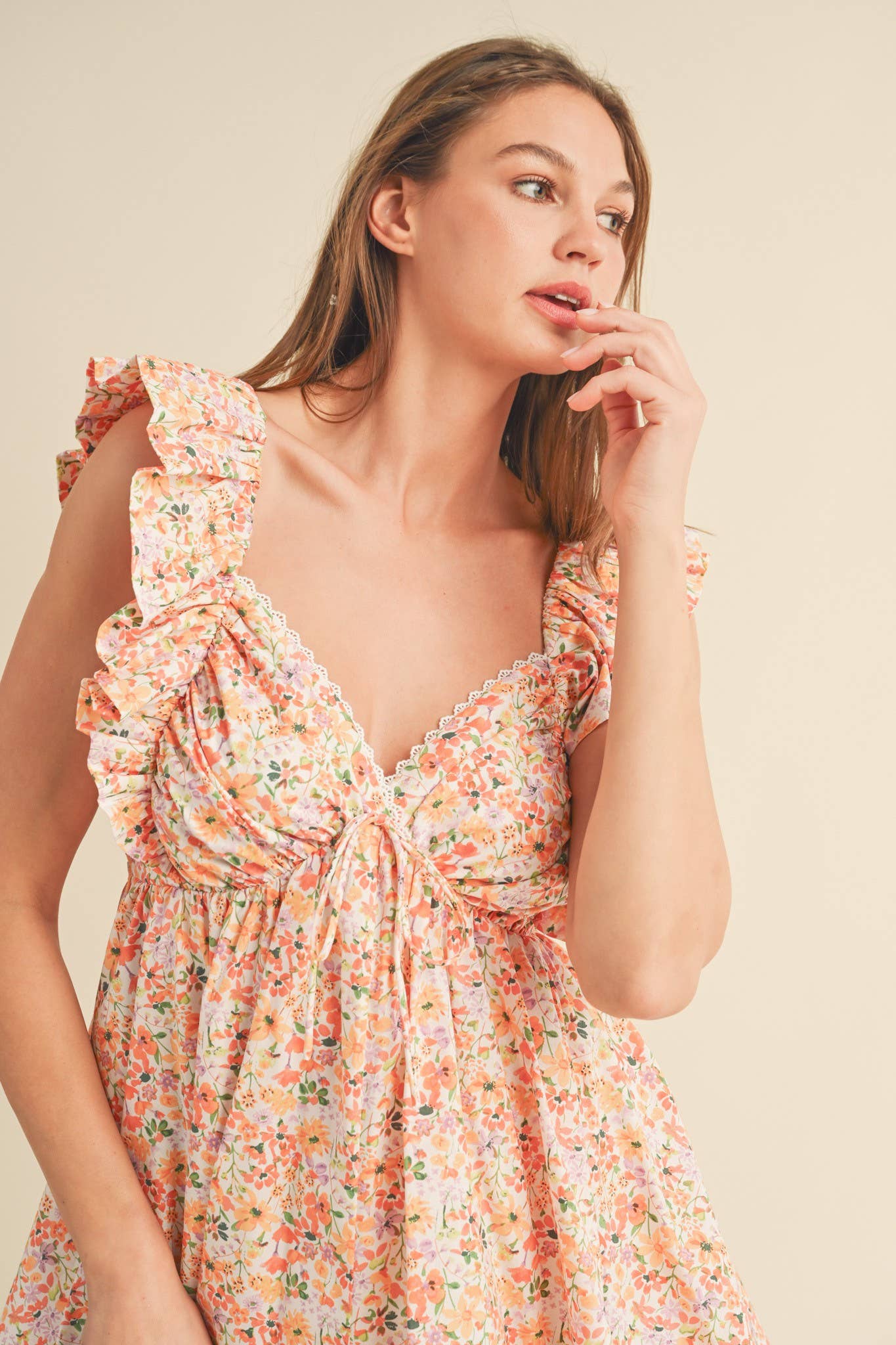 Sweetheart Flutter Mini Dress
