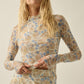 Sheer Bloom Layering Top