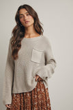 DROP SHOULDER SWEATER