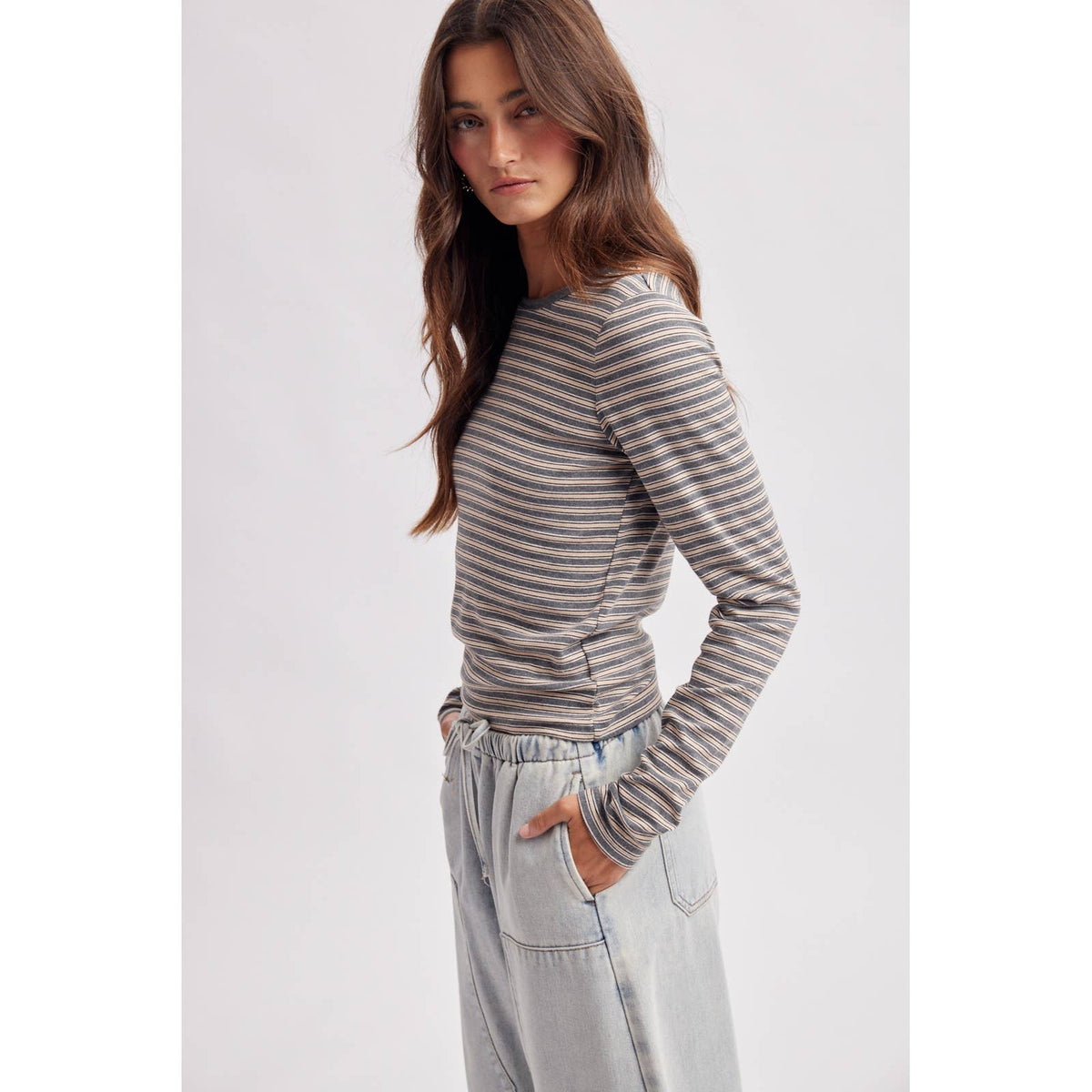 Classic Striped Knit Top
