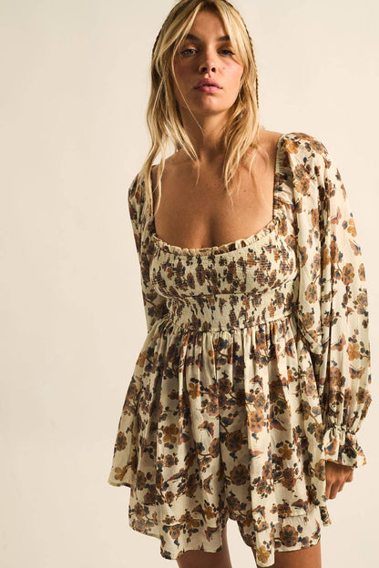 Autumn Bloom Romper