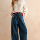 Barrel Leg Denim Pants